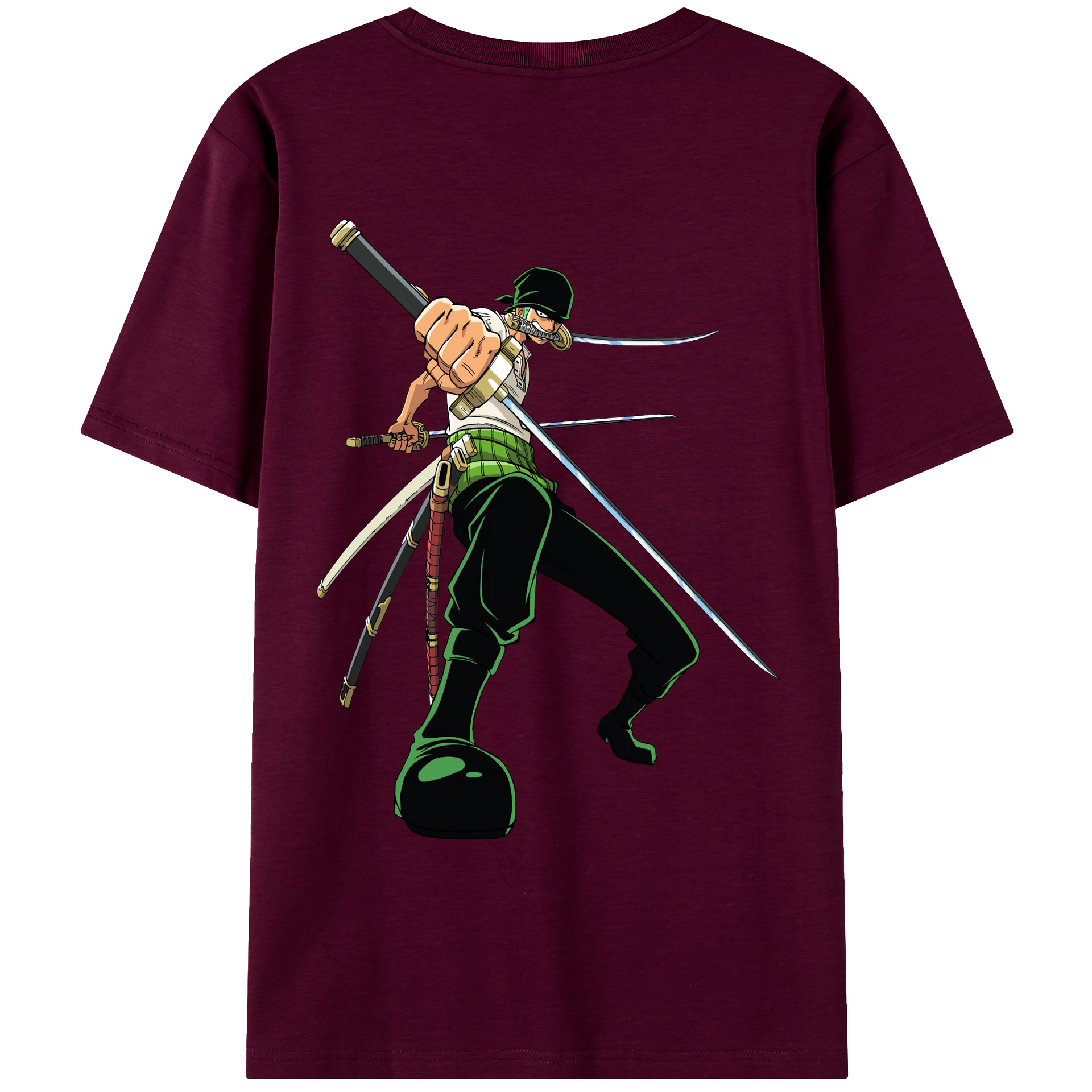 ワンピース ロロノア・ゾロ ONE PIECE Roronoa Zoro レディース半袖Tシャツ(バックプリント)